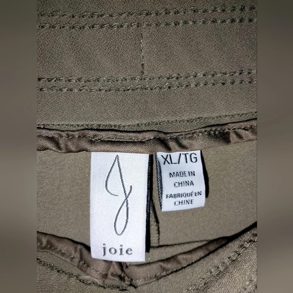 Joie (Sz XL) Olive Green Stretch Drawstring Waist Slip Pockets Pants (NEW-NWT) - Picture 2 of 10